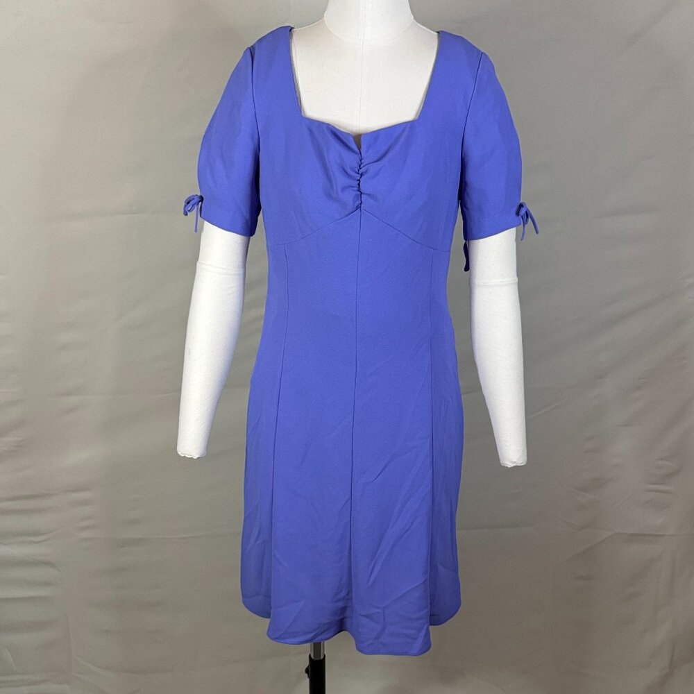 Vintage 1990s Evan-Picone Puff Sleeve Blue Mini Dress